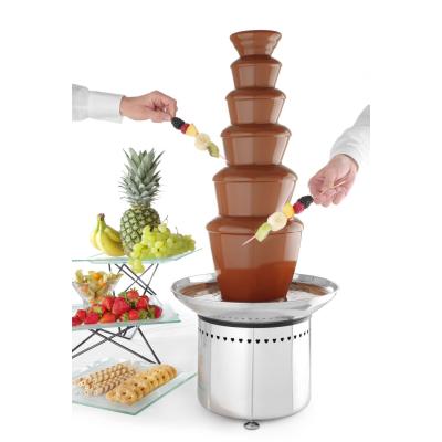Čokoládová fontána 6 pater, HENDI, 230V/300W, ⌀372x(H)850mm | 274163